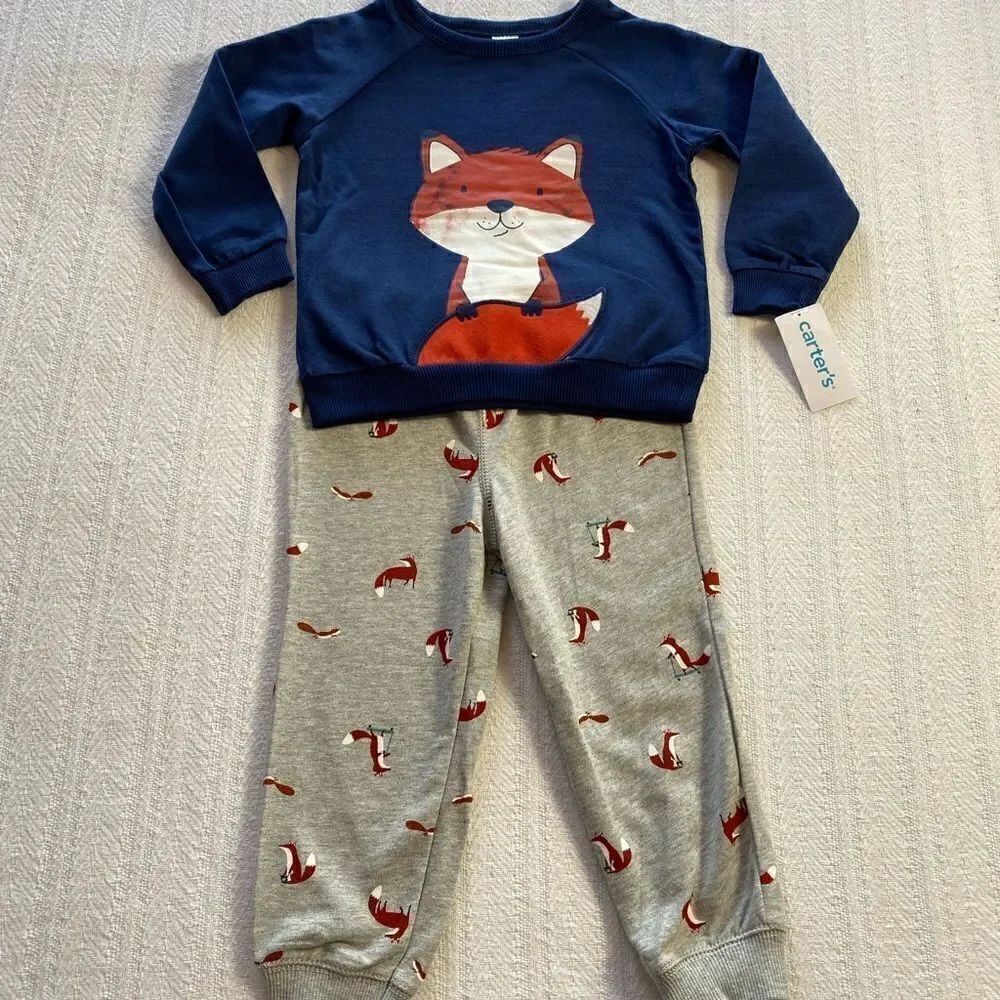 CARTER’S Boy 24M Fox Shirt and Pants Set